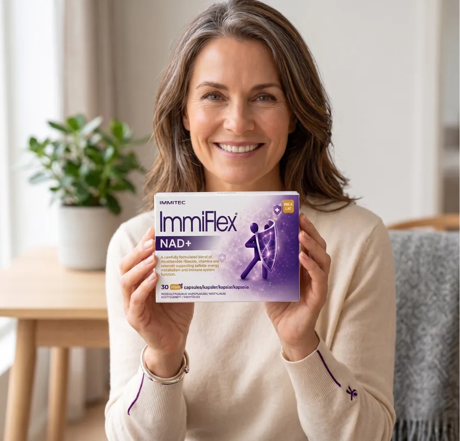 Kvinne med energi og vitalitet